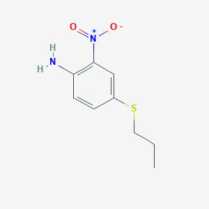 molecular formula C9H12N2O2S B109030 2-Nitro-4-(propylthio)aniline CAS No. 54393-89-4
