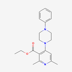 molecular formula C20H25N3O2 B10903072 Ethyl 2,6-dimethyl-4-(4-phenylpiperazin-1-yl)pyridine-3-carboxylate 