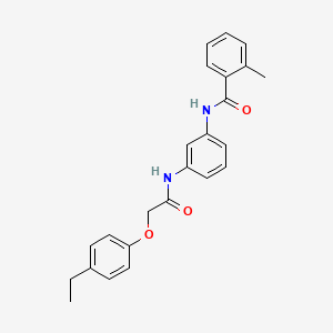 molecular formula C24H24N2O3 B10903317 N-(3-{[(4-ethylphenoxy)acetyl]amino}phenyl)-2-methylbenzamide 