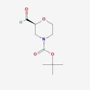 molecular formula C10H17NO4 B109035 (S)-N-Boc-2-吗啉甲醛 CAS No. 847805-31-6