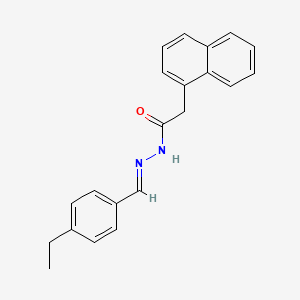 molecular formula C21H20N2O B10903563 N'-[(E)-(4-ethylphenyl)methylidene]-2-(naphthalen-1-yl)acetohydrazide 