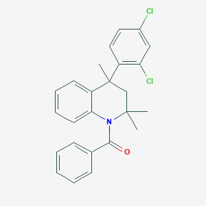 molecular formula C25H23Cl2NO B10903625 [4-(2,4-dichlorophenyl)-2,2,4-trimethyl-3,4-dihydroquinolin-1(2H)-yl](phenyl)methanone 