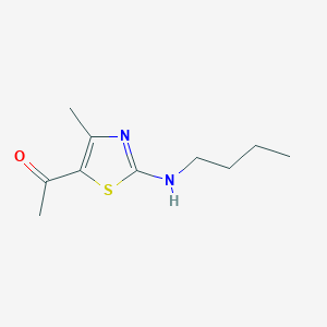 molecular formula C10H16N2OS B10903679 1-[2-(Butylamino)-4-methyl-1,3-thiazol-5-yl]ethanone 