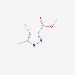 molecular formula C7H9ClN2O2 B10903741 methyl 4-chloro-1,5-dimethyl-1H-pyrazole-3-carboxylate 