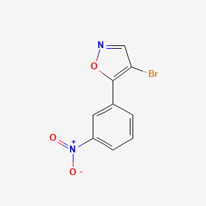 molecular formula C9H5BrN2O3 B10903760 4-Bromo-5-(3-nitrophenyl)-1,2-oxazole 