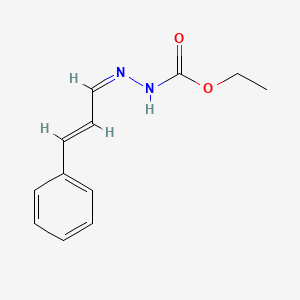molecular formula C12H14N2O2 B10903769 ethyl (2Z)-2-[(2E)-3-phenylprop-2-en-1-ylidene]hydrazinecarboxylate 