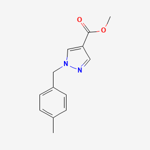 molecular formula C13H14N2O2 B10903784 methyl 1-(4-methylbenzyl)-1H-pyrazole-4-carboxylate 