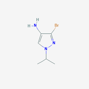 molecular formula C6H10BrN3 B10903880 3-bromo-1-(propan-2-yl)-1H-pyrazol-4-amine 