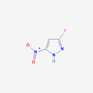molecular formula C3H2IN3O2 B10903919 5-Iodo-3-nitro-1H-pyrazole 