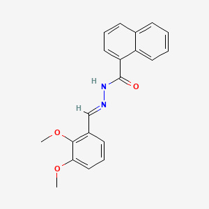 molecular formula C20H18N2O3 B10904084 N'-(2,3-dimethoxybenzylidene)-1-naphthohydrazide 