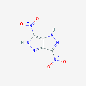 molecular formula C4H2N6O4 B10904257 3,6-Dinitro-1,4-dihydropyrazolo[4,3-c]pyrazole 