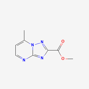 molecular formula C8H8N4O2 B10904288 Methyl 7-methyl[1,2,4]triazolo[1,5-a]pyrimidine-2-carboxylate 