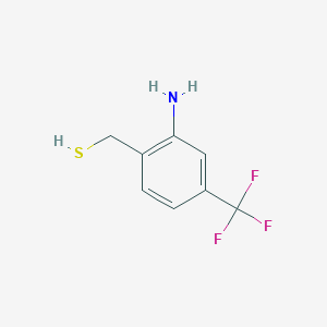 molecular formula C8H8F3NS B10904414 [2-Amino-4-(trifluoromethyl)phenyl]methanethiol CAS No. 1260379-40-5
