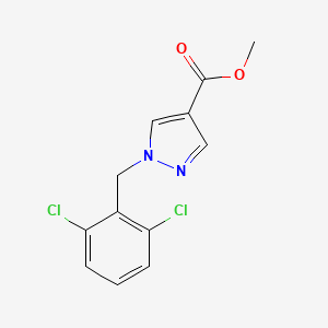 molecular formula C12H10Cl2N2O2 B10904487 methyl 1-(2,6-dichlorobenzyl)-1H-pyrazole-4-carboxylate 
