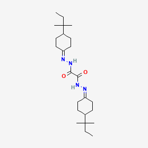 molecular formula C24H42N4O2 B10904620 N'~1~,N'~2~-bis[4-(2-methylbutan-2-yl)cyclohexylidene]ethanedihydrazide 