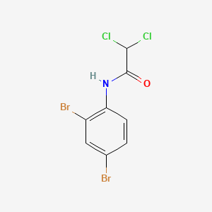 molecular formula C8H5Br2Cl2NO B10904793 2',4'-Dibromo-2,2-dichloroacetanilide CAS No. 25559-50-6