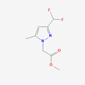 molecular formula C8H10F2N2O2 B10904809 Methyl [3-(difluoromethyl)-5-methyl-1H-pyrazol-1-yl]acetate 