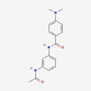 molecular formula C17H19N3O2 B10904827 N-[3-(acetylamino)phenyl]-4-(dimethylamino)benzamide 