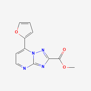 molecular formula C11H8N4O3 B10904843 Methyl 7-(furan-2-yl)-[1,2,4]triazolo[1,5-a]pyrimidine-2-carboxylate 