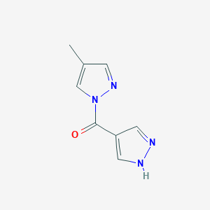 molecular formula C8H8N4O B10904904 4-Methyl-1-(1H-pyrazol-4-ylcarbonyl)-1h-pyrazole CAS No. 1328640-48-7