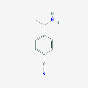 molecular formula C9H10N2 B109050 4-(1-Aminoethyl)benzonitrile CAS No. 86225-78-7