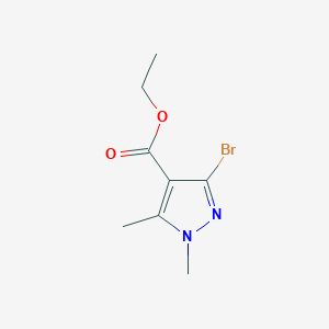 molecular formula C8H11BrN2O2 B10905075 ethyl 3-bromo-1,5-dimethyl-1H-pyrazole-4-carboxylate 