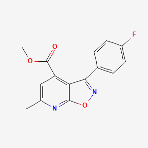 molecular formula C15H11FN2O3 B10905082 Methyl 3-(4-fluorophenyl)-6-methylisoxazolo[5,4-b]pyridine-4-carboxylate 