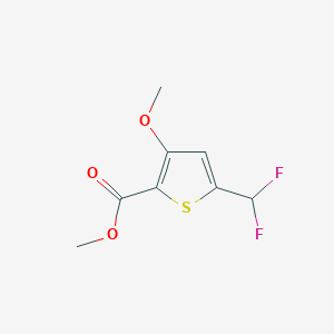 molecular formula C8H8F2O3S B10905229 Methyl 5-(difluoromethyl)-3-methoxythiophene-2-carboxylate CAS No. 181063-90-1