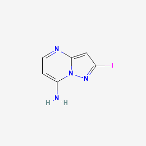 molecular formula C6H5IN4 B10905313 2-Iodopyrazolo[1,5-a]pyrimidin-7-amine 