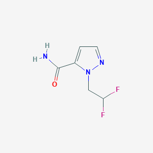 molecular formula C6H7F2N3O B10905486 1-(2,2-Difluoroethyl)-1H-pyrazole-5-carboxamide 