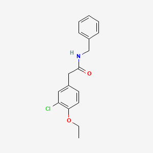 molecular formula C17H18ClNO2 B10905564 N-benzyl-2-(3-chloro-4-ethoxyphenyl)acetamide 