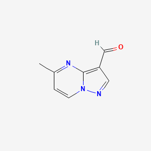 molecular formula C8H7N3O B10905654 5-Methylpyrazolo[1,5-a]pyrimidine-3-carbaldehyde 