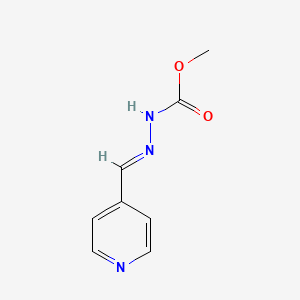 molecular formula C8H9N3O2 B10905720 methyl (2E)-2-(pyridin-4-ylmethylidene)hydrazinecarboxylate 