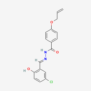 molecular formula C17H15ClN2O3 B10905728 N'-[(E)-(5-chloro-2-hydroxyphenyl)methylidene]-4-(prop-2-en-1-yloxy)benzohydrazide 