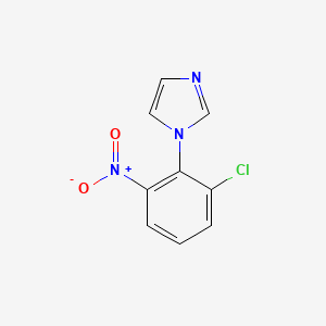molecular formula C9H6ClN3O2 B10905906 1-(2-chloro-6-nitrophenyl)-1H-imidazole 