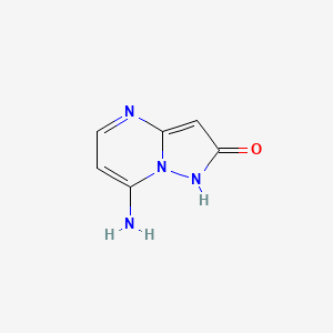 molecular formula C6H6N4O B10905984 7-Aminopyrazolo[1,5-a]pyrimidin-2(1H)-one 