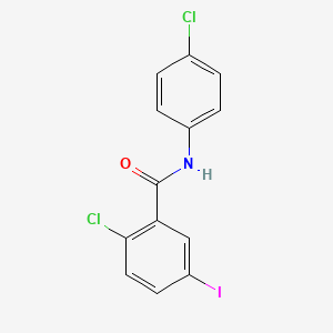 molecular formula C13H8Cl2INO B10906079 2-chloro-N-(4-chlorophenyl)-5-iodobenzamide 