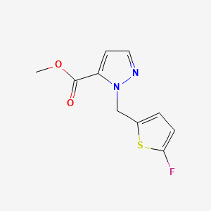 molecular formula C10H9FN2O2S B10906098 Methyl 1-[(5-fluoro-2-thienyl)methyl]-1h-pyrazole-5-carboxylate 