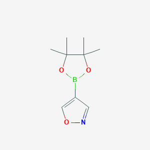 molecular formula C9H14BNO3 B109064 4-(4,4,5,5-Tetramethyl-1,3,2-dioxaborolan-2-yl)isoxazole CAS No. 928664-98-6