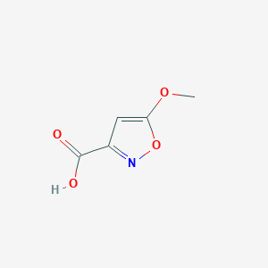 molecular formula C5H5NO4 B10906437 5-Methoxyisoxazole-3-carboxylic acid 