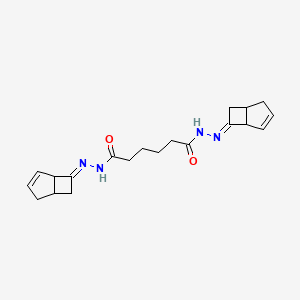 molecular formula C20H26N4O2 B10906595 N'~1~,N'~6~-di[(6E)-bicyclo[3.2.0]hept-3-en-6-ylidene]hexanedihydrazide 