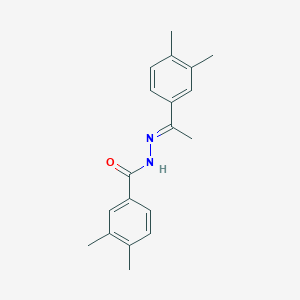 molecular formula C19H22N2O B10906611 N'-[(1E)-1-(3,4-dimethylphenyl)ethylidene]-3,4-dimethylbenzohydrazide 