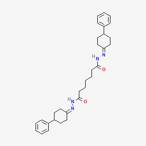 molecular formula C31H40N4O2 B10906730 N'~1~,N'~7~-bis(4-phenylcyclohexylidene)heptanedihydrazide 