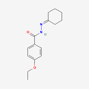 molecular formula C15H20N2O2 B10906769 N'-cyclohexylidene-4-ethoxybenzohydrazide 
