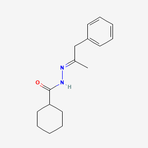 molecular formula C16H22N2O B10906798 N'-(1-methyl-2-phenylethylidene)cyclohexanecarbohydrazide 