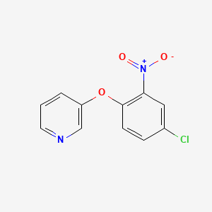 molecular formula C11H7ClN2O3 B10906879 3-(4-Chloro-2-nitrophenoxy)pyridine 