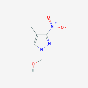 molecular formula C5H7N3O3 B10906958 (4-Methyl-3-nitro-1H-pyrazol-1-yl)methanol 