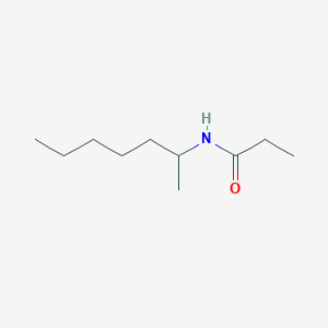 molecular formula C10H21NO B10907053 N-(heptan-2-yl)propanamide 
