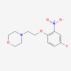 molecular formula C12H15FN2O4 B10907071 4-[2-(4-Fluoro-2-nitrophenoxy)ethyl]morpholine CAS No. 1011397-01-5