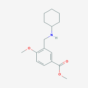 molecular formula C16H23NO3 B10907190 Methyl 3-[(cyclohexylamino)methyl]-4-methoxybenzoate CAS No. 886504-38-7